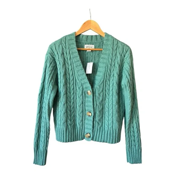 American Eagle Cropped Cable Knit Cardigan Size S - Picture 8 of 9